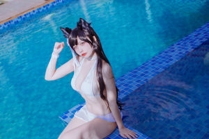 [Net Red COSER] Popular Coser Nizo Nisa - Traje de baño Atago azul dependiente de Canine