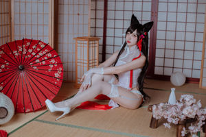 [Foto de cosplay] Coser popular Nizo Nisa - dependente canino azul Atago Cheongsam