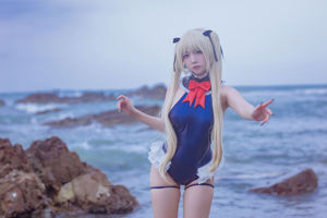 [Net Red COS] Beliebter Coser Nizuo Nisa-Blue Marie Rose Badeanzug