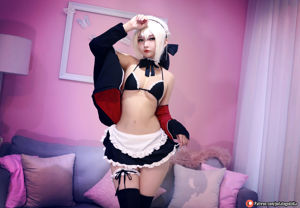 [Internet celebrity COSER photo] Miss Coser Potato Godzilla - Saber Alter Maid