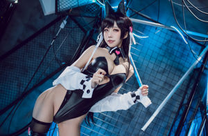 [COS Welfare] Blogger Anime Shui Miao Aqua - Azur Lane Atago Dog Doujin Lokomotif