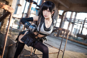 [COS Welfare] Anime blogger Shui Miao aqua - Piel original de Tifa