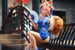 [COS Welfare] Blogger anime volume besar dan volume kecil - Tamamo mantan cheongsam