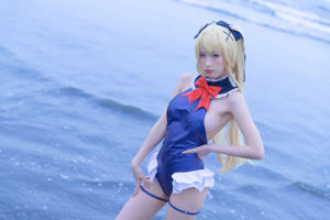 [ภาพถ่าย COSER คนดังทางอินเทอร์เน็ต] ชุดว่ายน้ำ Shimizu Yuno-Marie Rose Blue อันน่าทึ่ง