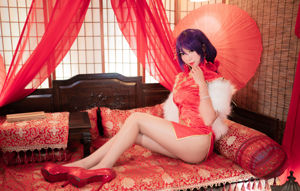 [Cosplay Photo] Anime blogueur Money Leng Leng - Kaohsiung Red Cheongsam