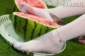 Leg model Xiao Ge "White Silk Watermelon Girl" [Ligui Ligui] Online Beauty