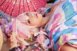 [Ảnh Cosplay] Cô Chị Dễ Thương Honey Cat Qiu - Soniko Kimono