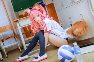 [Net Red COSER Photo] Cherry Peach Meow - Tamamo cựu bộ đồ thể dục