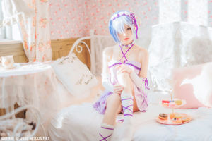 [Meow Sugar Movie] VOL.337 Cherry Peach Meow Rem Nightdress