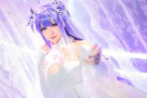 [Foto COSER celebrità di Internet] Miss Coser Xing Zhichi - "Unicorn" bianco puro e nero come la pece