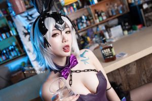 [ภาพถ่าย Net Red COSER] ลูกแพร์แปดเมตร - Black Chastity Bunny Girl