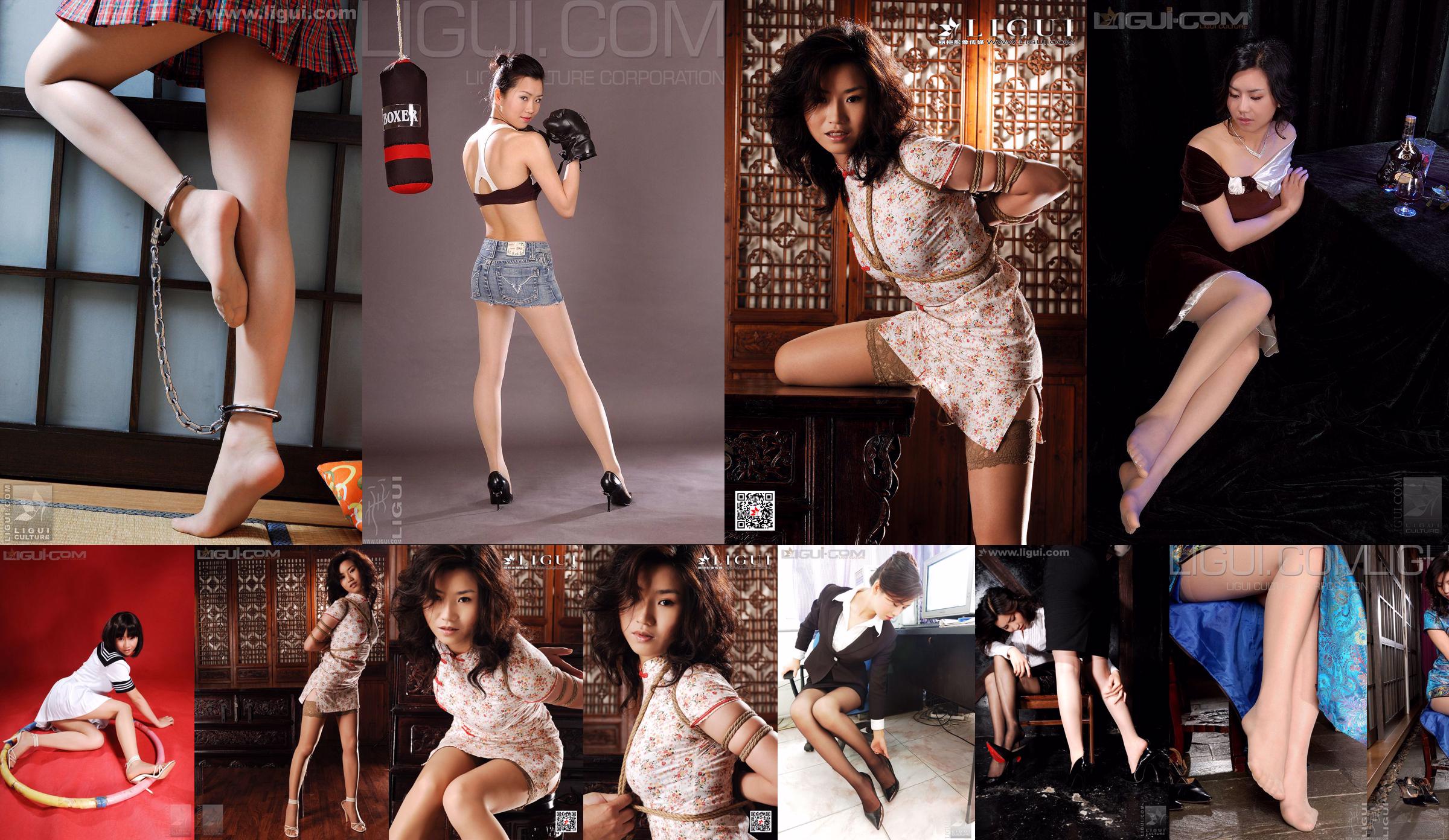 Model Yumi "Falling Christmas Angels" [丽 柜 美 ​​束 LiGui] Silk Foot Photo Picture No.332741 Pagina 6