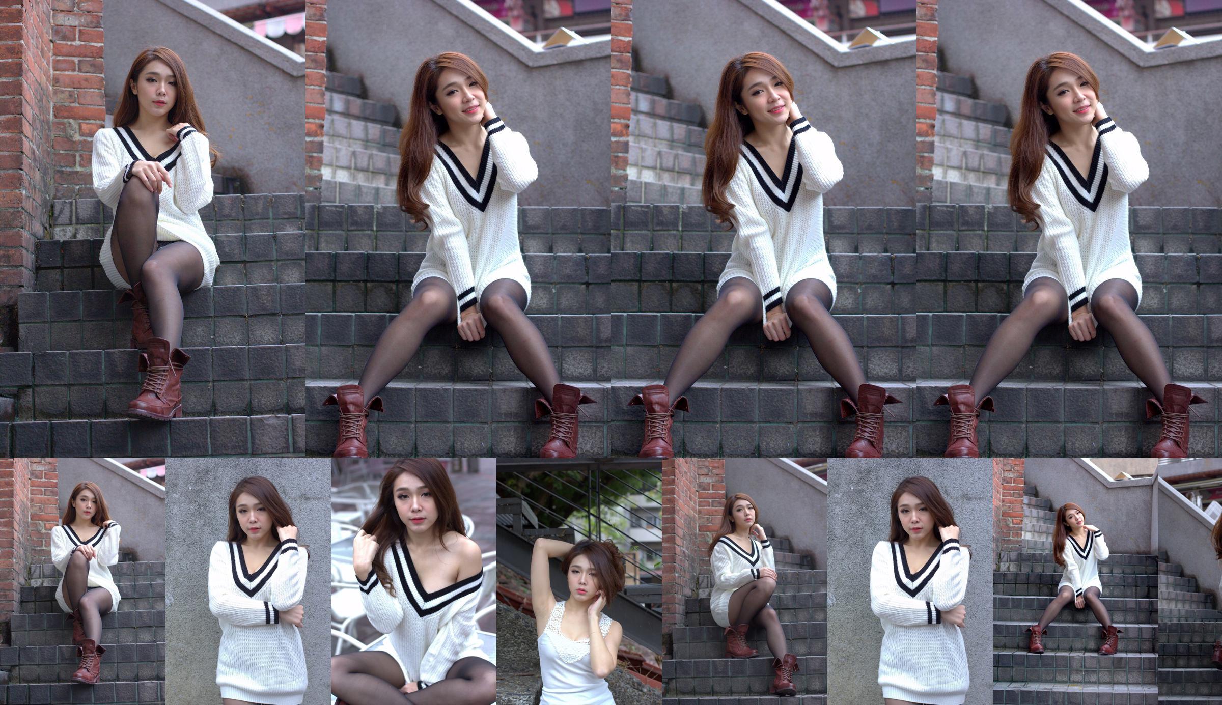 [Taiwan Red Beauty] Baby66 Black Silk Street Shoot No.e06154 หน้า 12