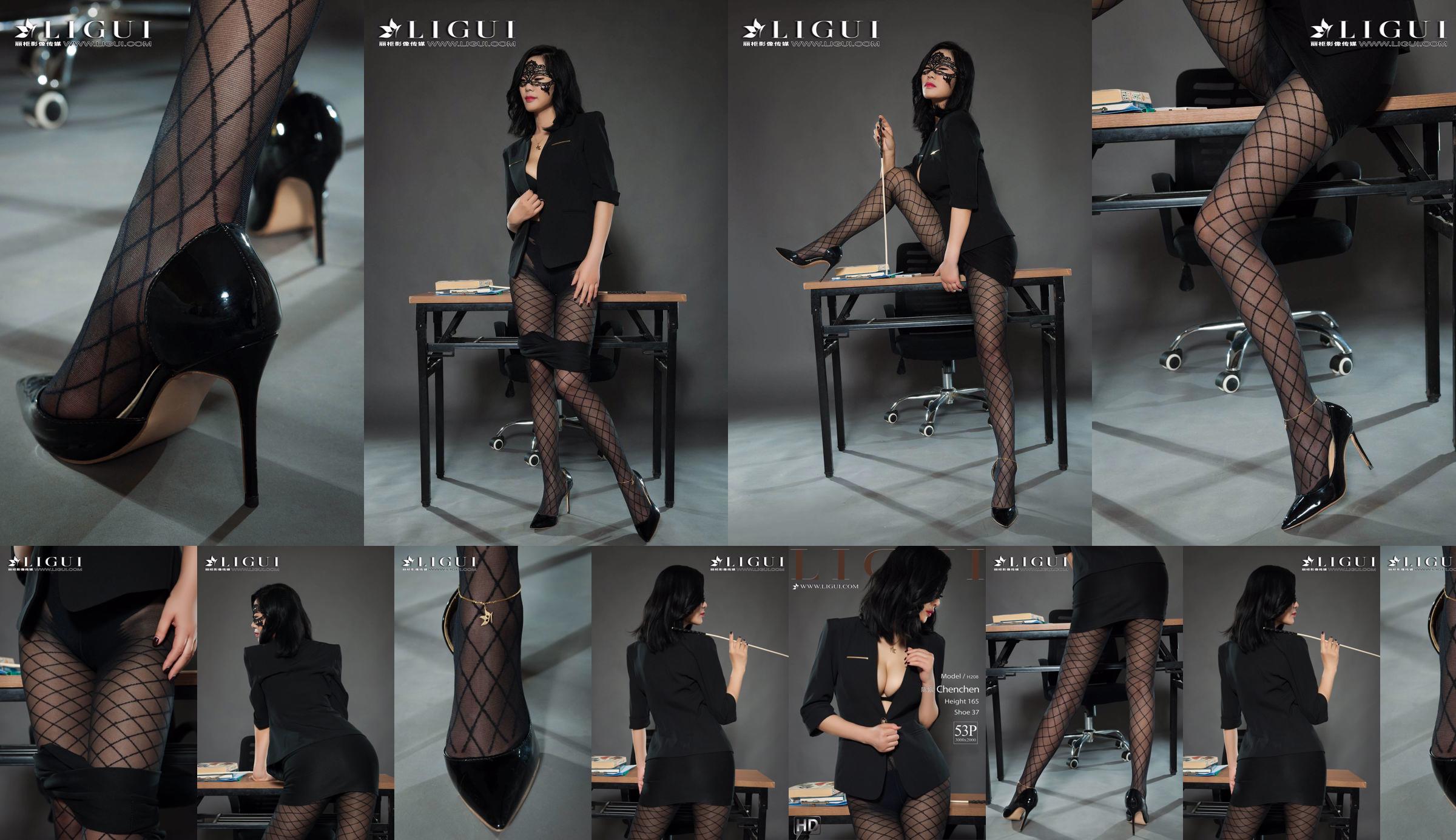 Leg model Chen Chen "Black Silk Milf" [Ligui Liguil] Internet Beauty No.b89054 Page 11