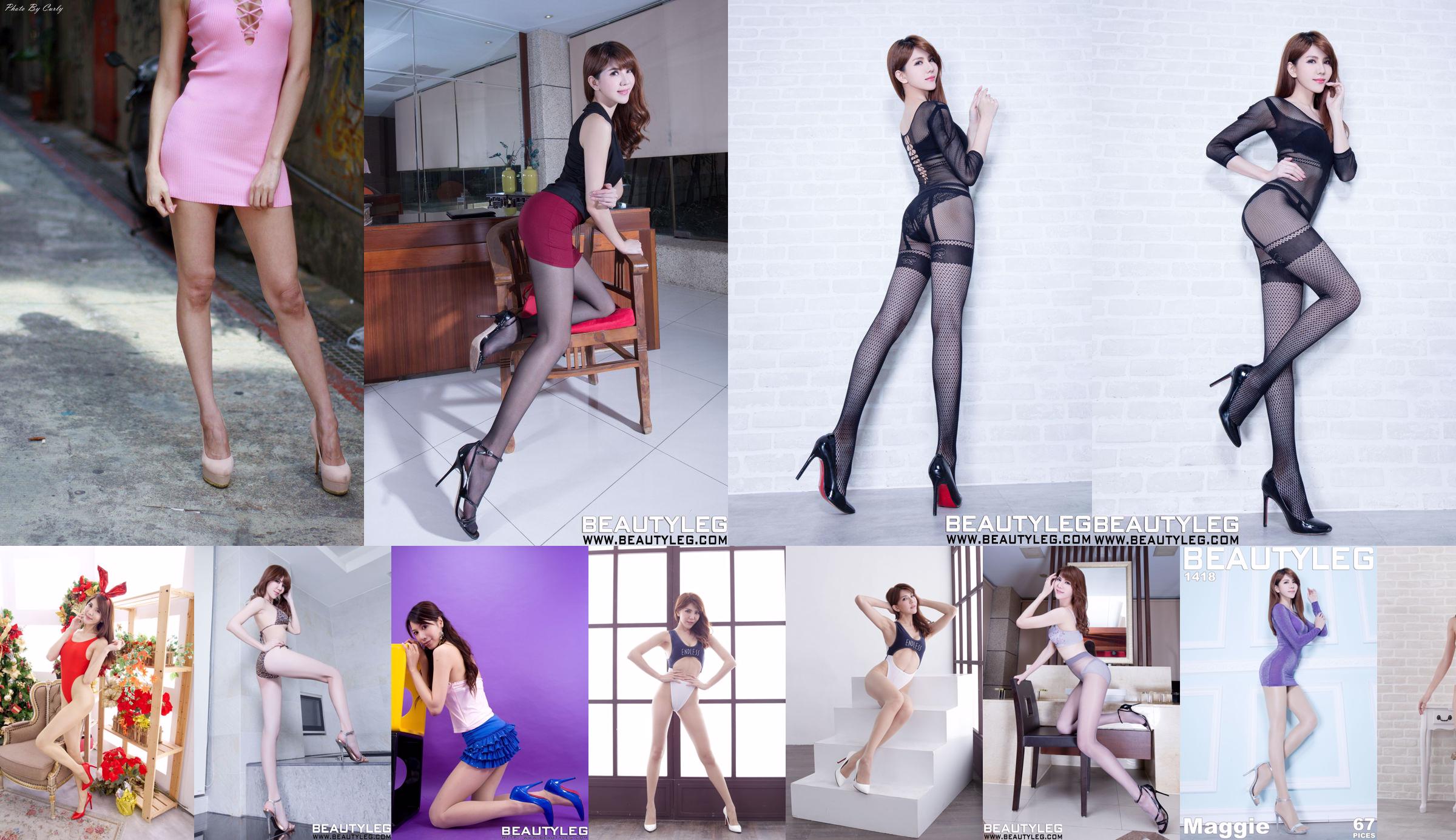 [Modelo taiwanesa] Maggie Huang Shuhua-Sexy Black Silk + Underwear No.940bc7 Página 17