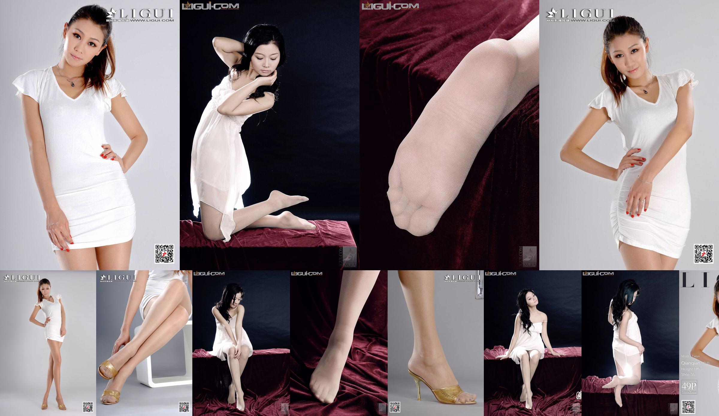 Người mẫu Qianqian "Cold and Beautiful Girl" [丽 柜 LiGui] Silk Foot Ảnh No.79c18f Trang 3