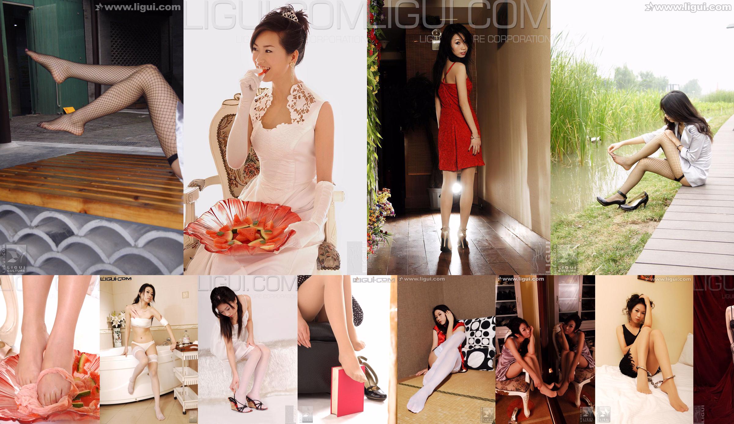 [丽 柜 LiGui] Modelo Helen "Jade Foot Juicer" Imagen de pie de seda No.e62434 Página 1