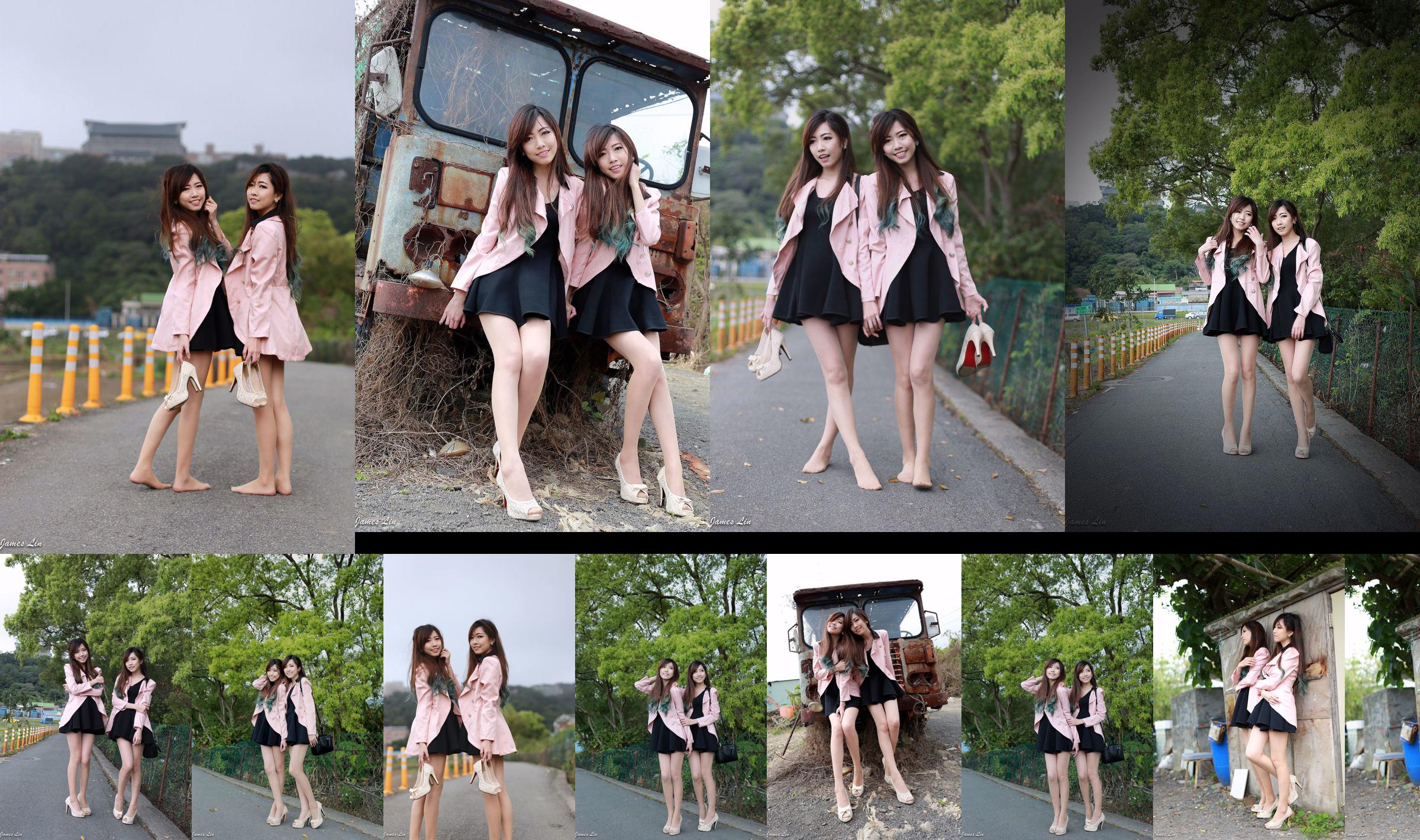 Extremely pure and sweet Taiwanese twin sisters flower fresh outdoor shoot No.eab3cf Page 10