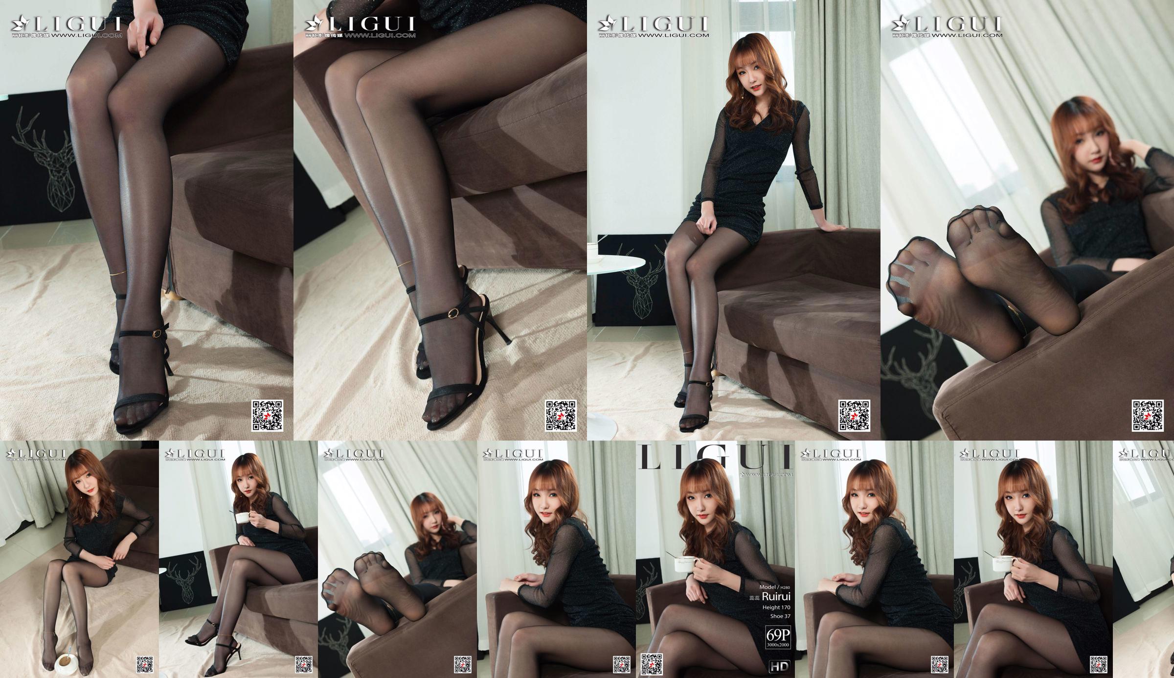 Model Ruirui "Beautiful Legs and Jade Feet in Black Stockings" [Ligui Ligui] No.060776 Page 1