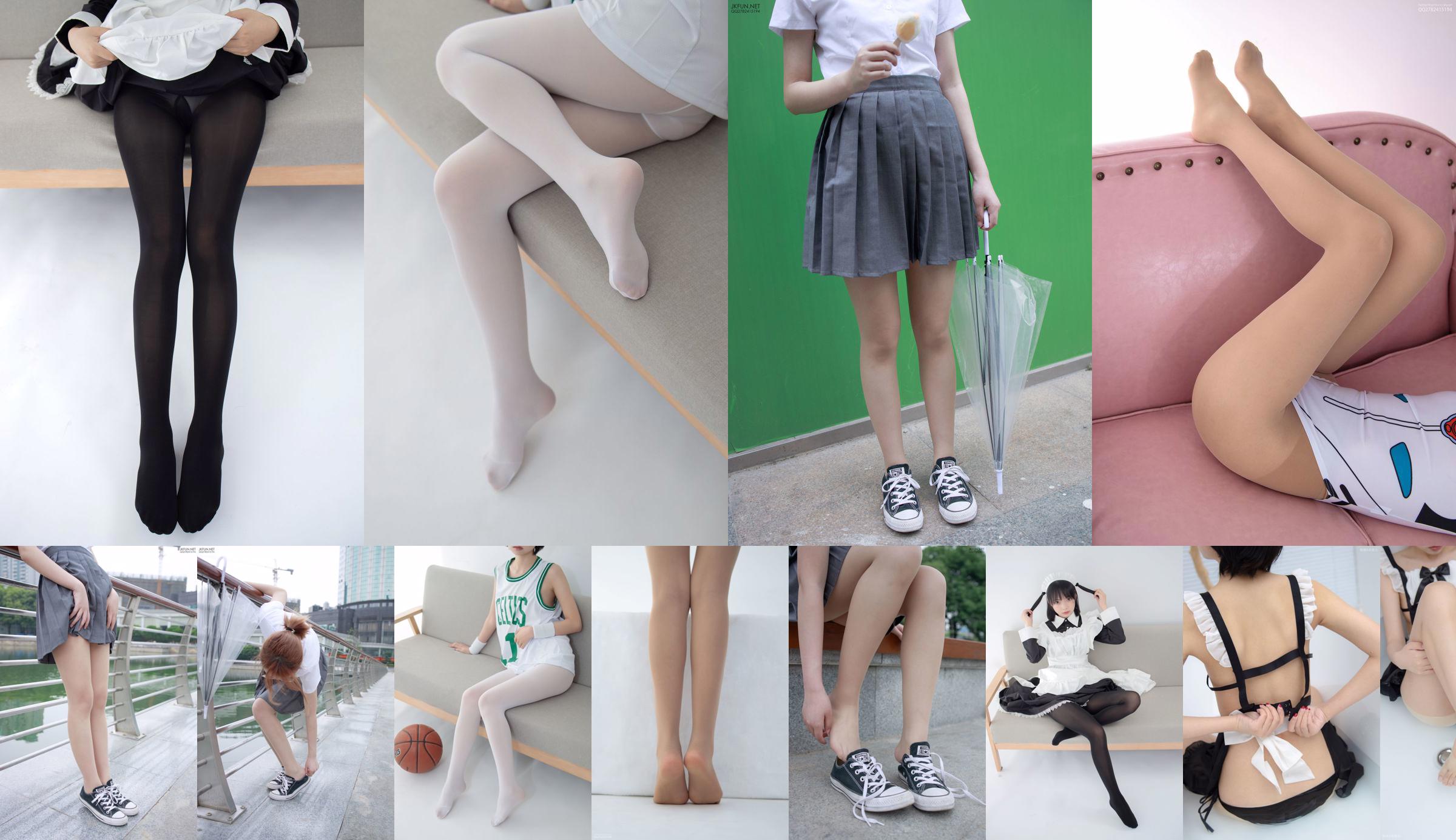 Huizi "80D White Over the Knee Socks" [Fundación Sen Luo] JKFUN-057 No.df6758 Página 5