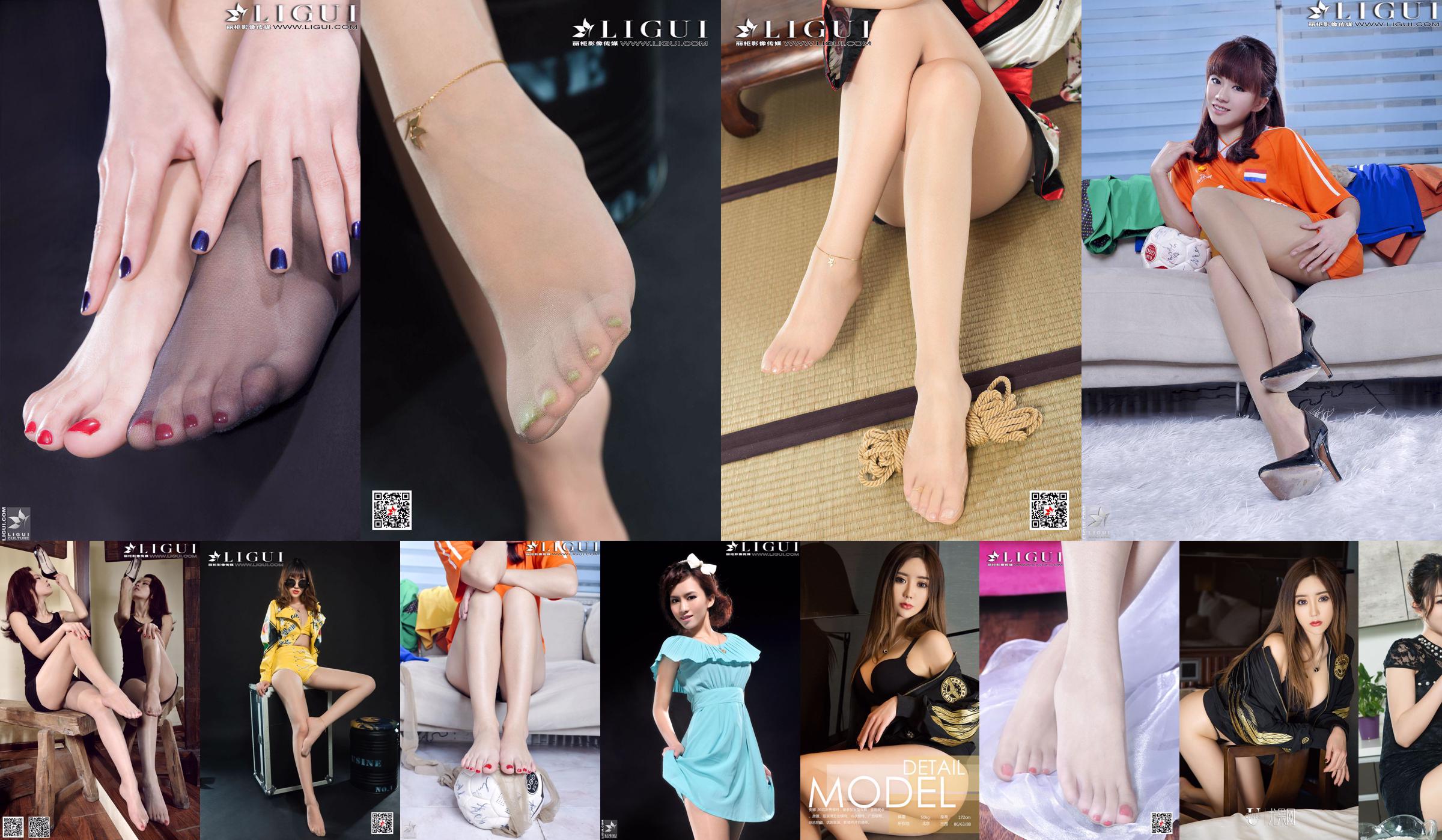 Người mẫu Anna "Tulle and Silky Feet" [Ligui Guizu] Beautiful Legs and Jade Foot Ảnh Ảnh No.84c1d0 Trang 6